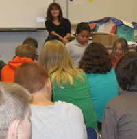 Students in a classroom